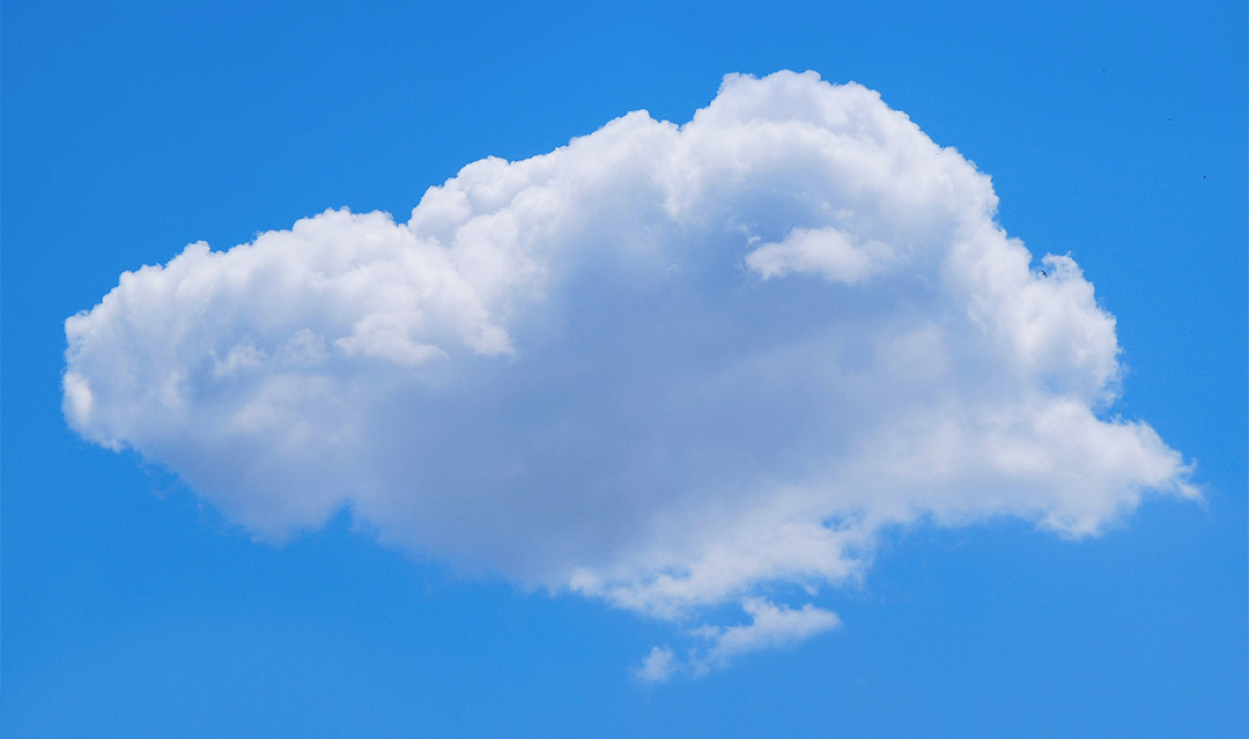White Cloud against Blue Sky