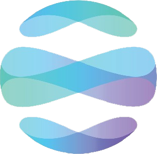 Logo for Climate Mental Health Network - Swirling colors forming a circle.