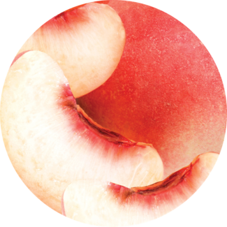 Fresh peach slices