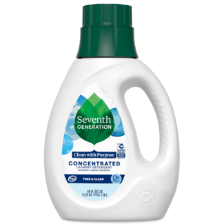 Concentrated Laundry Detergent Free and Clear Front of Bottle