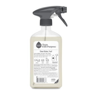 Foaming Dish Spray - Honeycrisp Apple - Back of Bottle