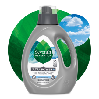 Seventh Generation Power Plus Liquid Laundry Detergent - Fragrance Free
