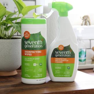 Seventh Generation Disinfectant Products in Kitchen